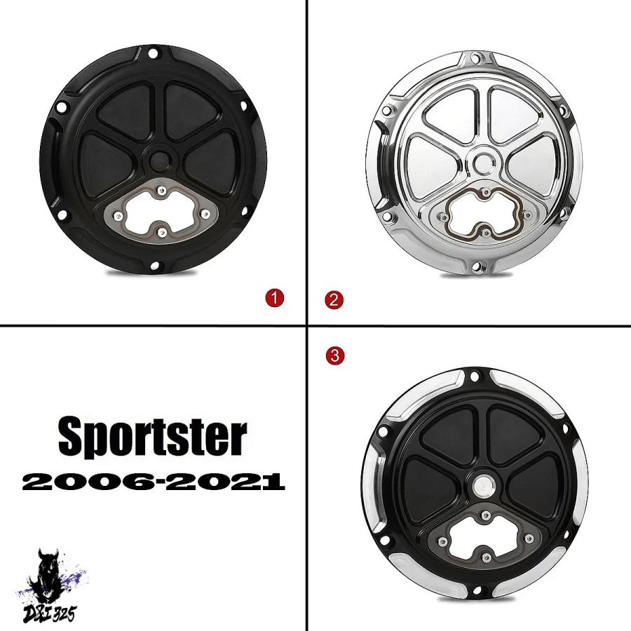 互換品】 ハーレースポーツスターXL883 XL1200用エッジカットダービー