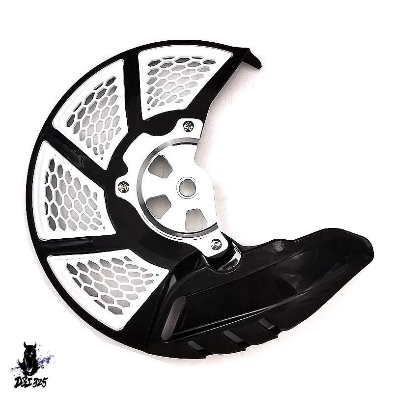 【互換品】 KLX250 2008-2016 バイクフロントブレーキディスクローターガードカバープロテクター保護 社外製の画像