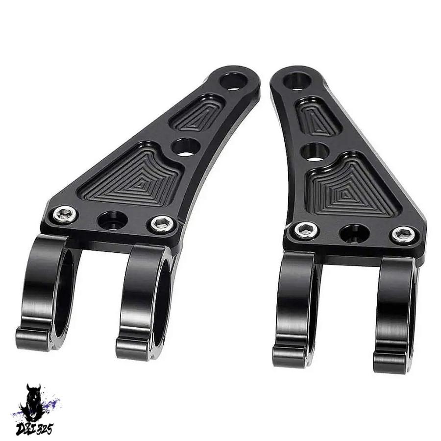 【互換品】 フロントフォークチューブ取り付けブラケットクランプとヘッドライト取り付け用ブラケット 2個 - 社外製_2