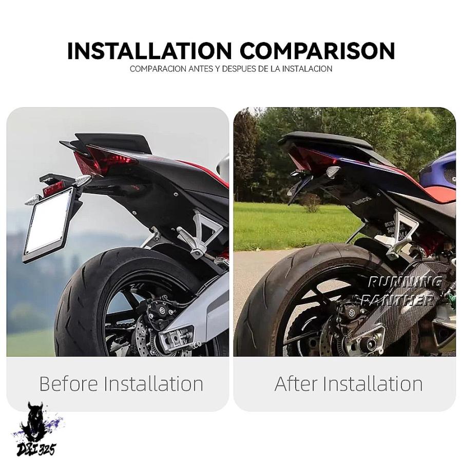 【互換品】 アプリリア RS660 Tuono 660 RSV4 2021-2023 用 バイクナンバープレートホルダー フェンダーアーチ ブラケット 社外製の画像