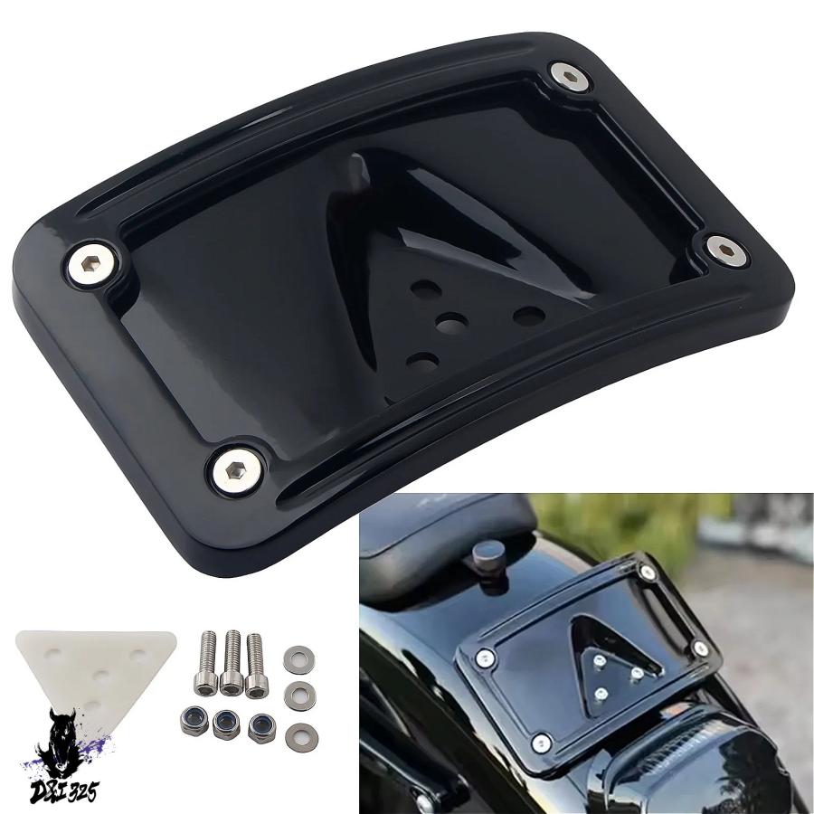 互換品】 ハーレー FX FL XL FXR FXD 4インチX7インチ 3穴湾曲