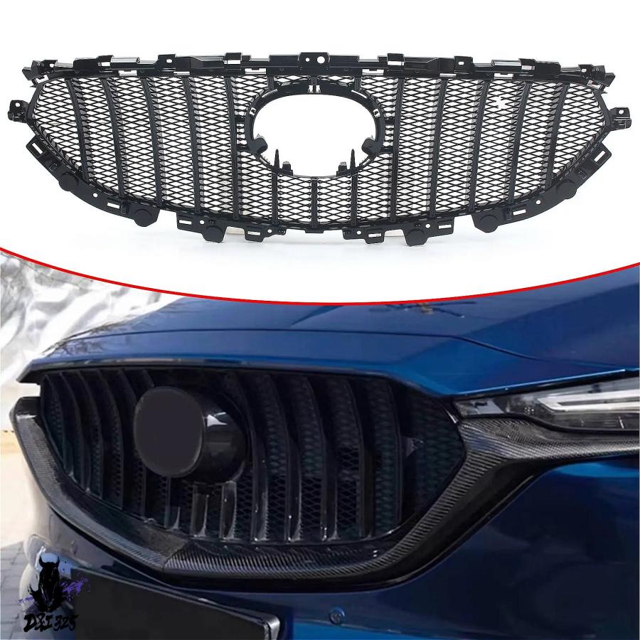 互換品】 マツダCX-5 2017-2021用 カスタムGTスタイルレーシンググリル