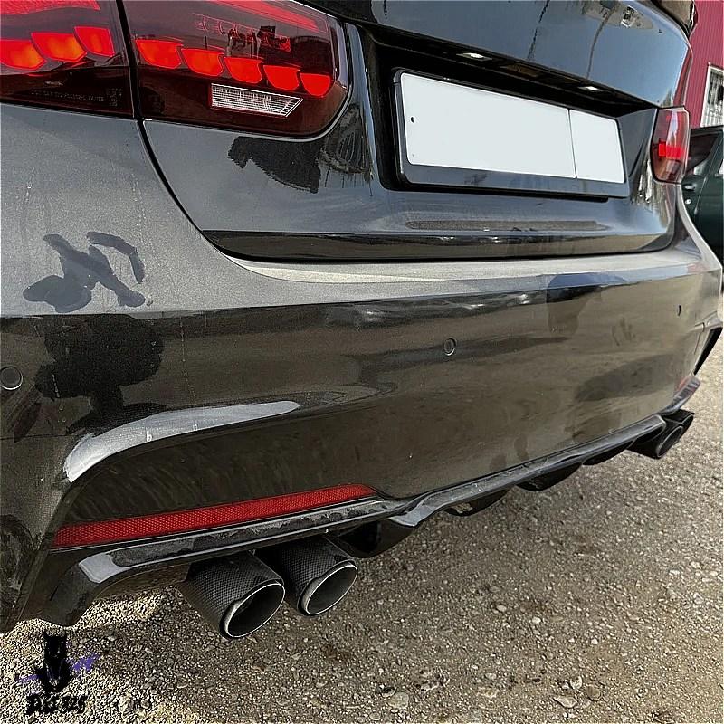 互換品】 BMW F30 F31 3シリーズ用 エキゾーストマフラーチップ