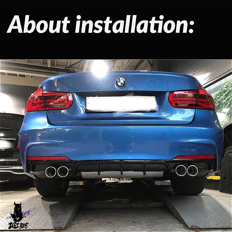 互換品】 BMW F30 F31 3シリーズ用 エキゾーストマフラーチップ
