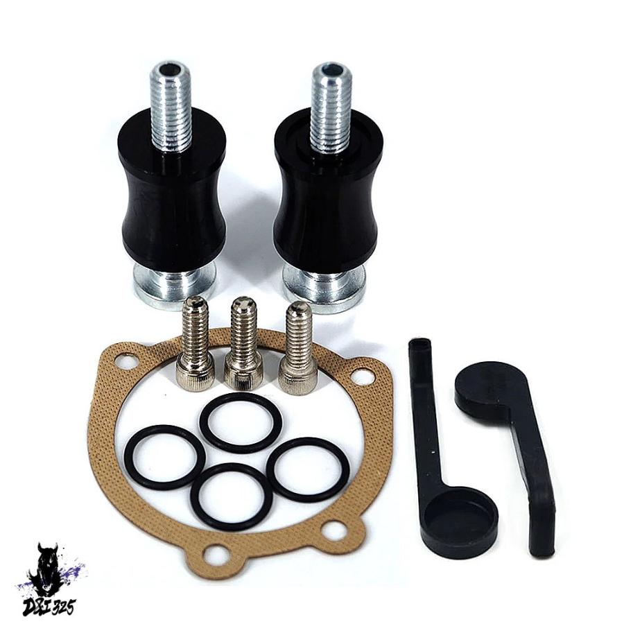 【互換品】 Harley Dyna Softail用 エナーマルチアングル回転可能吸気クリーナーCNCキット アルミマットブラック 社外製_4