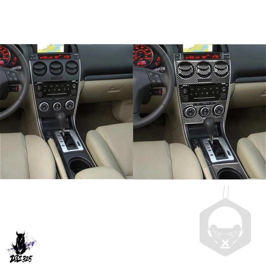 希少　MAZDA6 GJアテンザ後期 カーボン調内装パネル 互換品】 マツダ6アテンザ2006-2008用 リアルカーボン製 インテリア