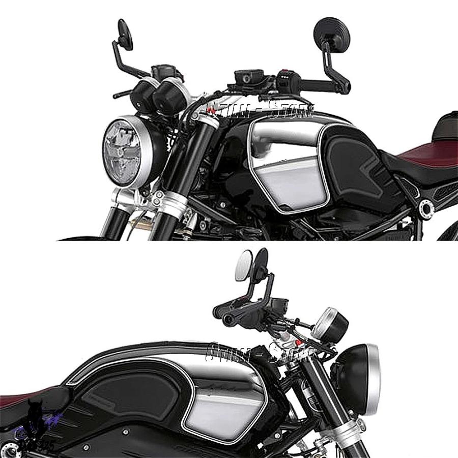 互換品】 BMW RnineT用 リアビューミラー ハンドルバーエンドサイド 9T
