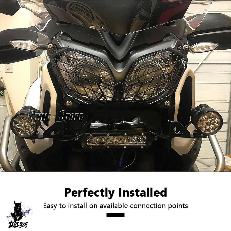 【互換品】 ヤマハ XTZ1200 XT1200Z スーパーテネレ 2014-2019用 ステンレス製フォグランプマウント補助ライトブラケット 社外製_5