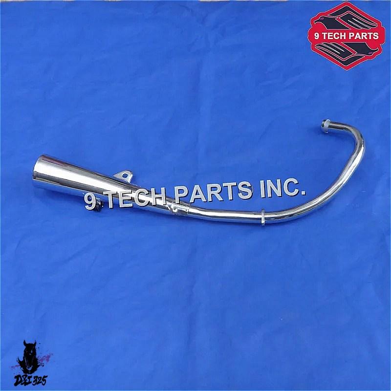 互換品】 スズキ GN125 GZ125 GS125 フル交換クローム排気システム