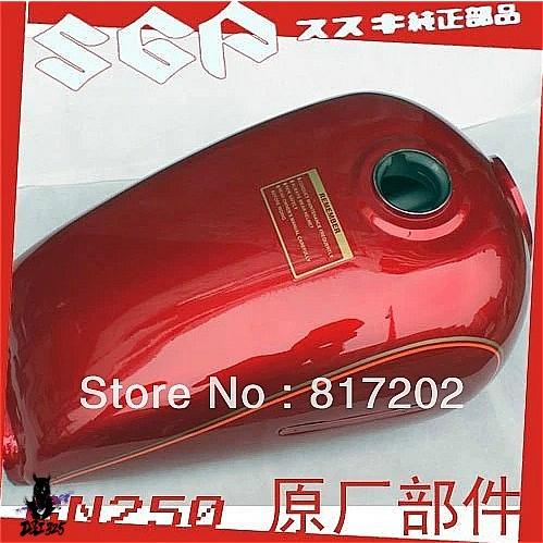 互換品】 Suzuki GN250 SP250 ガソリンタンク エンブレム 黒赤 社外製