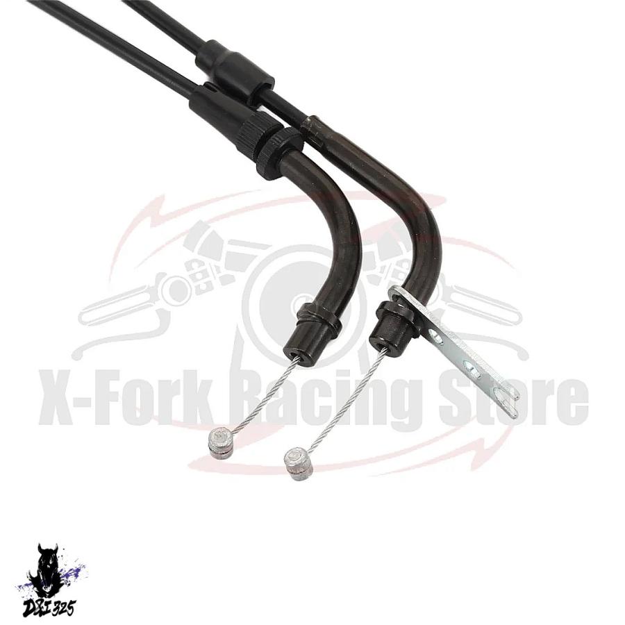 【互換品】 ヤマハ R6 R6S 2003-2009用 ガスプッシュプル スロットルケーブル 5SL-26311-00-00 5SL-26312-00-00 社外製の画像