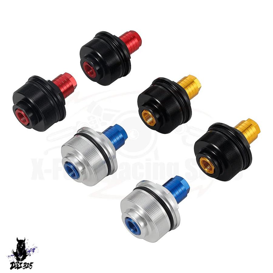 【互換品】 ホンダ CB1300 X4 SC38 1997-2003 cbr 1100XXブラックバード 1996-2008 NM4 NM-4 2014-2018 プリロードフォークキャップボルトとアジャスター衝撃ネの画像