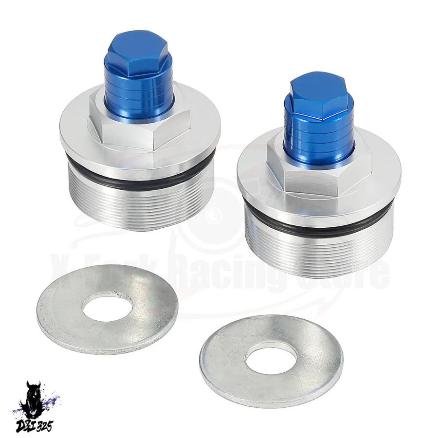 【互換品】 ホンダ CB1300 X4 SC38 1997-2003 cbr 1100XXブラックバード 1996-2008 NM4 NM-4 2014-2018 プリロードフォークキャップボルトとアジャスター衝撃ネの画像