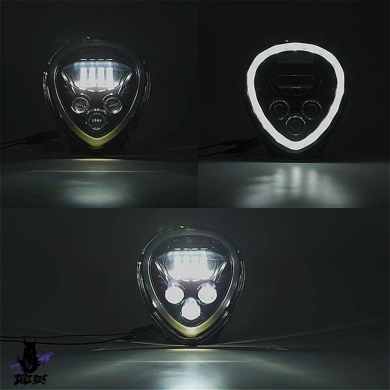 【互換品】 ヤマハ XV1900 ロードライナー用 CE承認済LEDヘッドライトアセンブリ2006-2017 社外製の画像