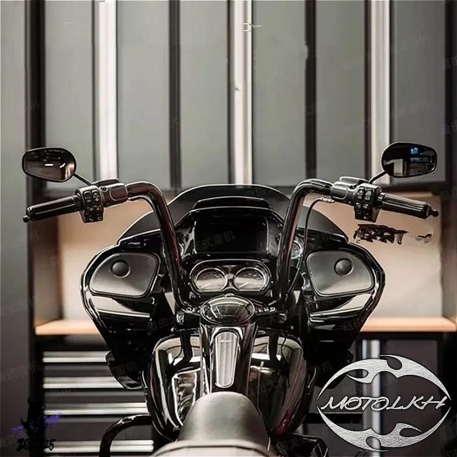 【互換品】 ハーレーツーリングCVOロードグライドFLTRX 2014-2023用 12インチ14インチライズバットウィングフェアリングバーエイプハンガーハンドルバー 名未指 |  | 03