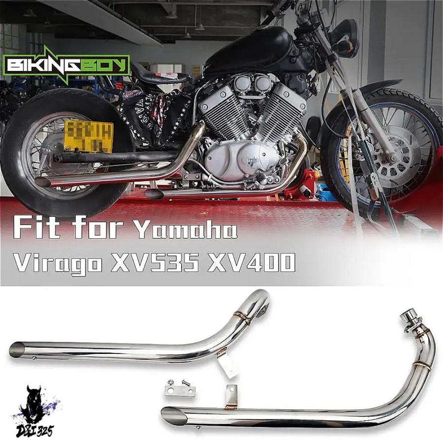XV250 ビラーゴ社外マフラー　アメリカン 互換品】 ビラーゴ XV125 XV250 XV400 XV535 Vスター用 マフラー