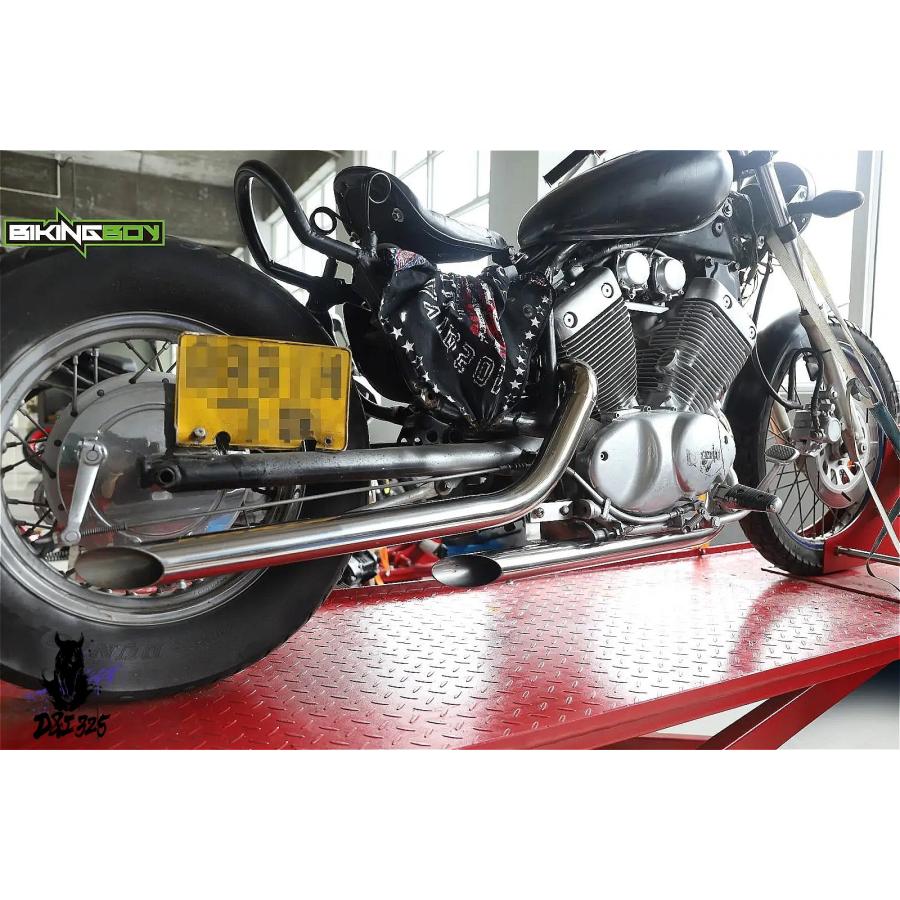 互換品】 ビラーゴ XV125 XV250 XV400 XV535 Vスター用 マフラー