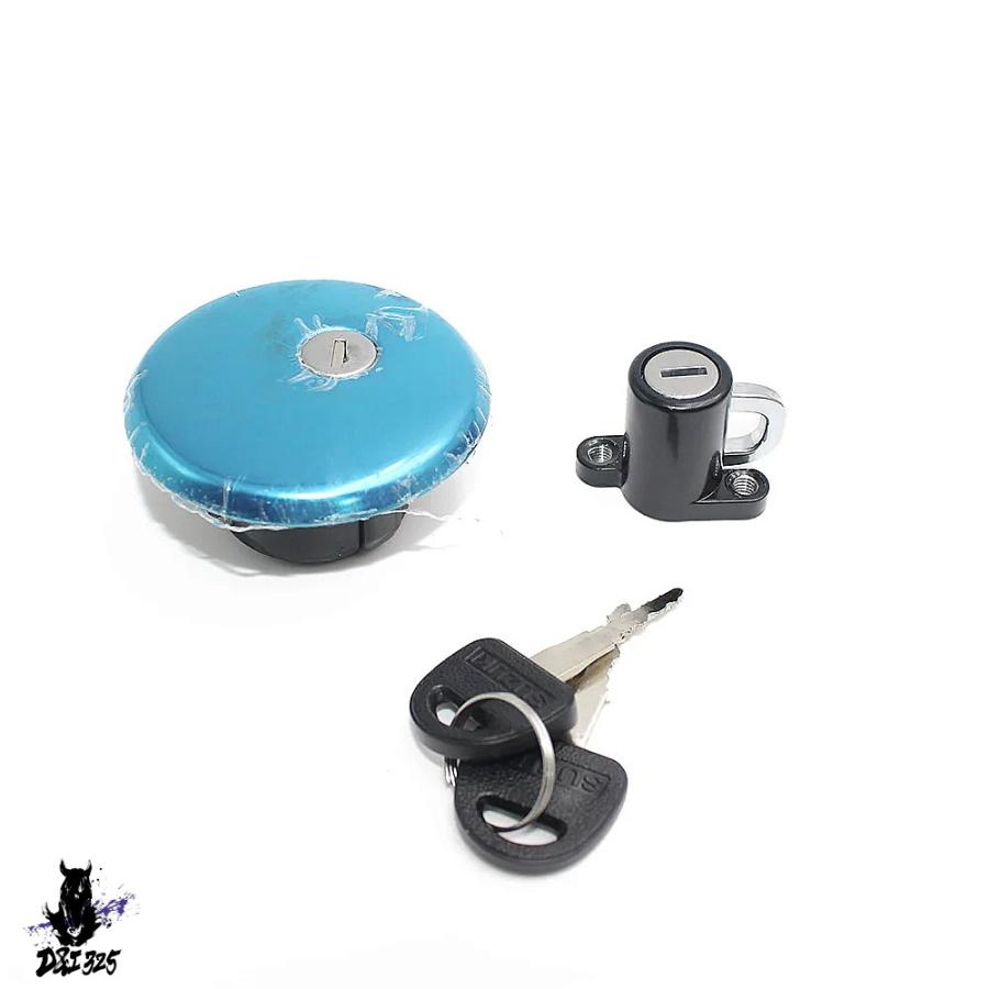 【互換品】 スズキ GN 250 バイク GN250 エレクトラ点火スイッチ燃料ガスキャップカバーシートキーロック 社外製_4