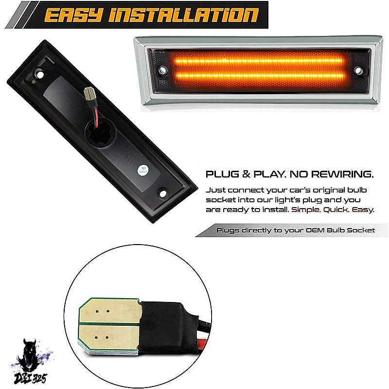【互換品】 LEDサイドマーカーウィンカーライト chevy subアーバン r1500 r2500 v1500 v2500c10 c20 c30 k10 k20 k30 k5 r1500 r2500 ブレザー適合 社外製の画像