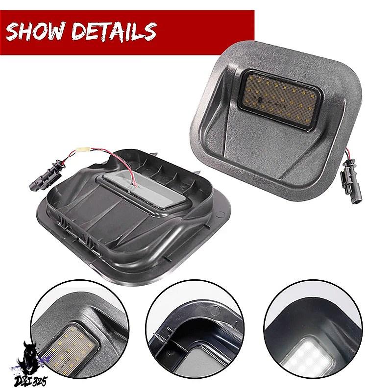 【互換品】 2 個白色 LED トラックベッドマルチプロテールゲートリアステップライト 2019-2021 GMC シエラ 1500 \u0026 20 社外製の画像