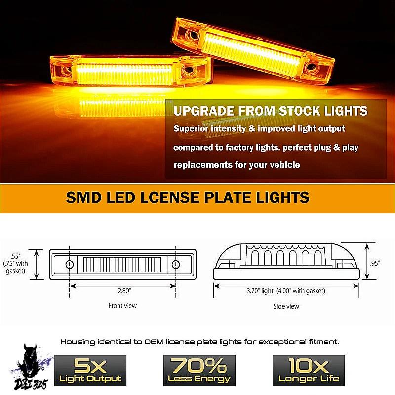 【互換品】 アンバー/ホワイト LED 車フロントグリルライトアセンブリ配線ハーネスキット 2007-2014 トヨタ FJ クルーザーパーキング/ドライビングライト 社外の画像