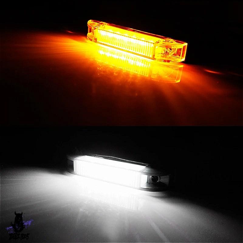 【互換品】 アンバー/ホワイト LED 車フロントグリルライトアセンブリ配線ハーネスキット 2007-2014 トヨタ FJ クルーザーパーキング/ドライビングライト 社外の画像