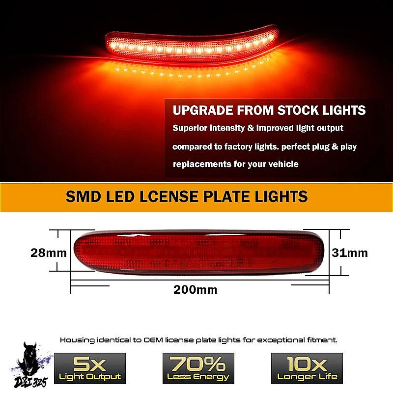【互換品】 2008-2014 ミニクーパークラブマン R55用 LEDリアバンパーリフレクターブレーキテールライトシーケンシャルウインカーリアフォグランプ 12V 社外製_4