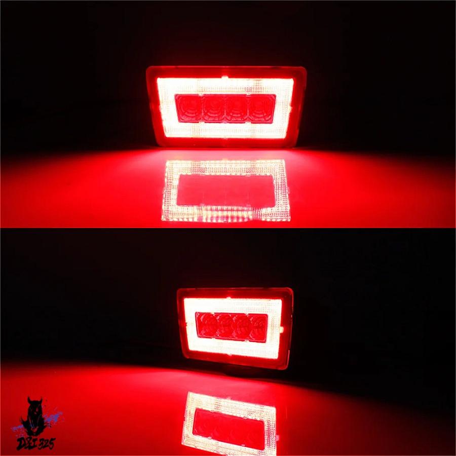 【互換品】 スバル XV WRX STI LEDカーリアフォグライトキット 3-in-1 白赤 サブラクレッザ バックアップリバースライト クロスストリート ブレーキ 社外製の画像