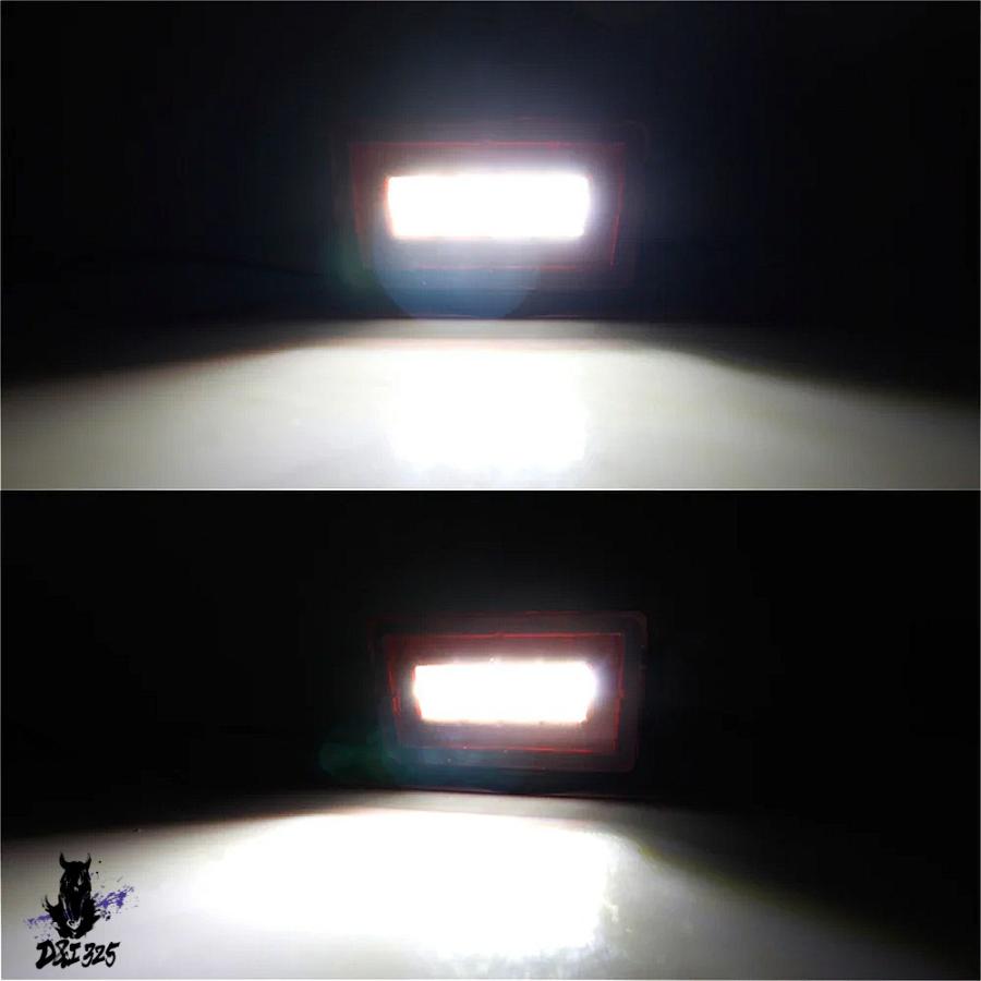 【互換品】 スバル XV WRX STI LEDカーリアフォグライトキット 3-in-1 白赤 サブラクレッザ バックアップリバースライト クロスストリート ブレーキ 社外製の画像