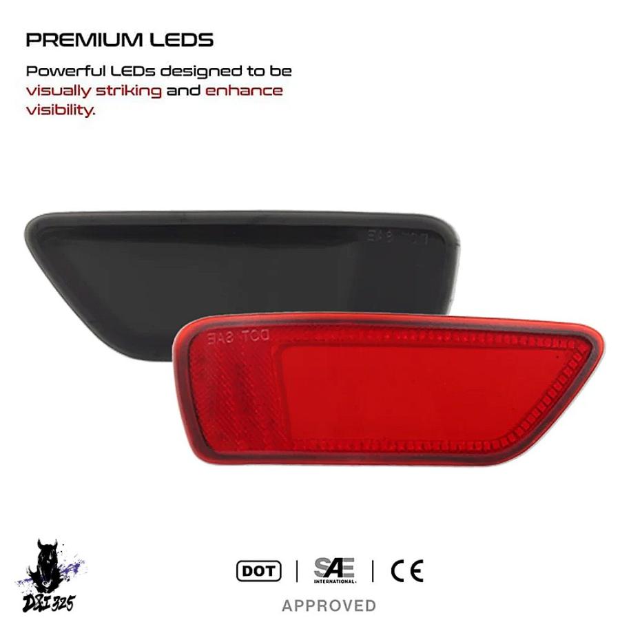 【互換品】 リアバンパーリフレクター ブレーキライト フォグライト ランニングライト ジープ グランドチェロキー コンパス ダッジジャーニー 社外製_1