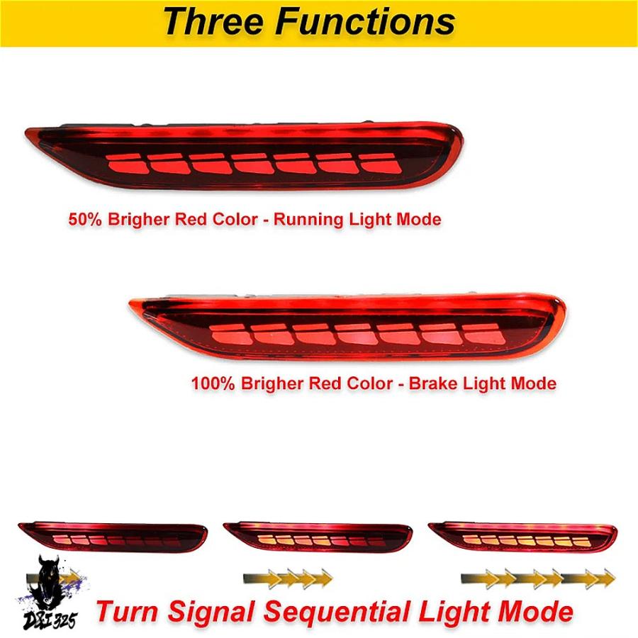 【互換品】 リアバンパーリフレクター ブレーキライト LEDフォグ ウインカーライト インフィニティq30 q60 q70 qx56 qx60 日産アルティマ 社外製_1