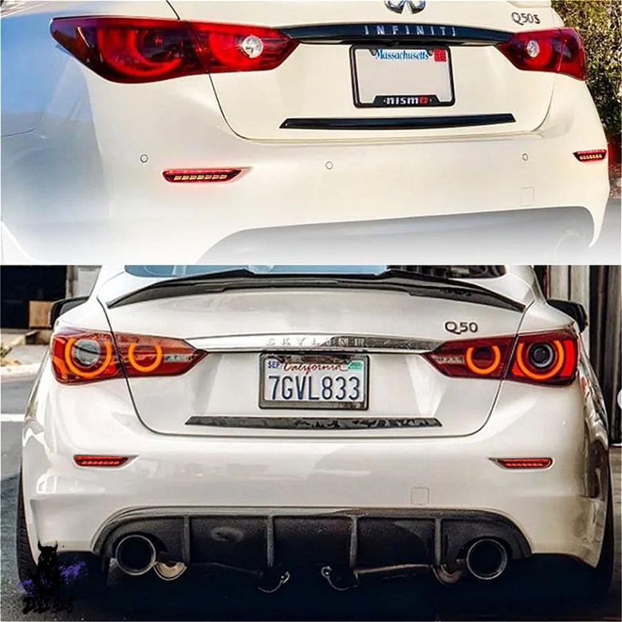 【互換品】 リアバンパーリフレクター ブレーキライト LEDフォグ ウインカーライト インフィニティq30 q60 q70 qx56 qx60 日産アルティマ 社外製_5