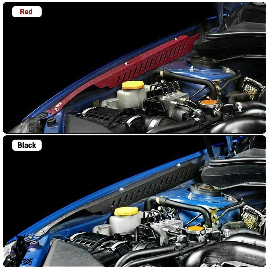 【取り替えっこ品】 2個軽銀製フェンダーシュラウドキット 2008-2014スバルwrx \u0026 sti ccr05 ハードウエア黒いこと/レッドパネルプレートエンジンベイ