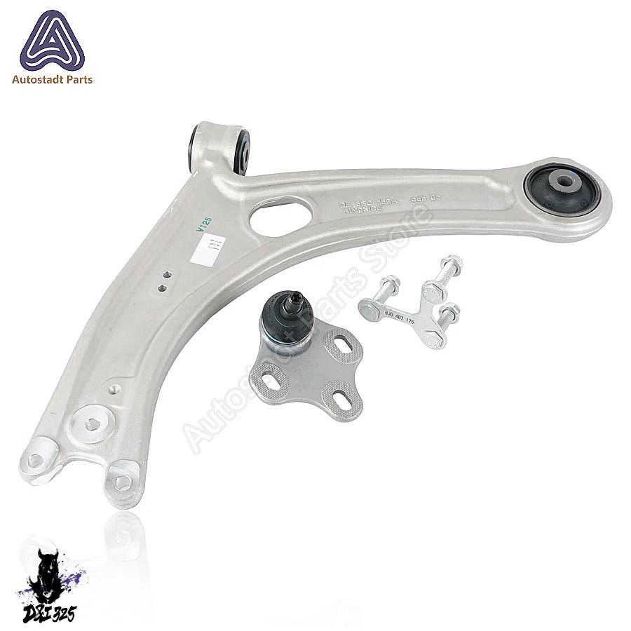 【互換品】 アウディ TTS 8S 2014-2020 A3 8V 2012-2018 VW ゴルフ mk7 ティグアン CC用アルミニウム製3Dフロントコントロールアーム407 8S0407151D 8S0 151 社_2