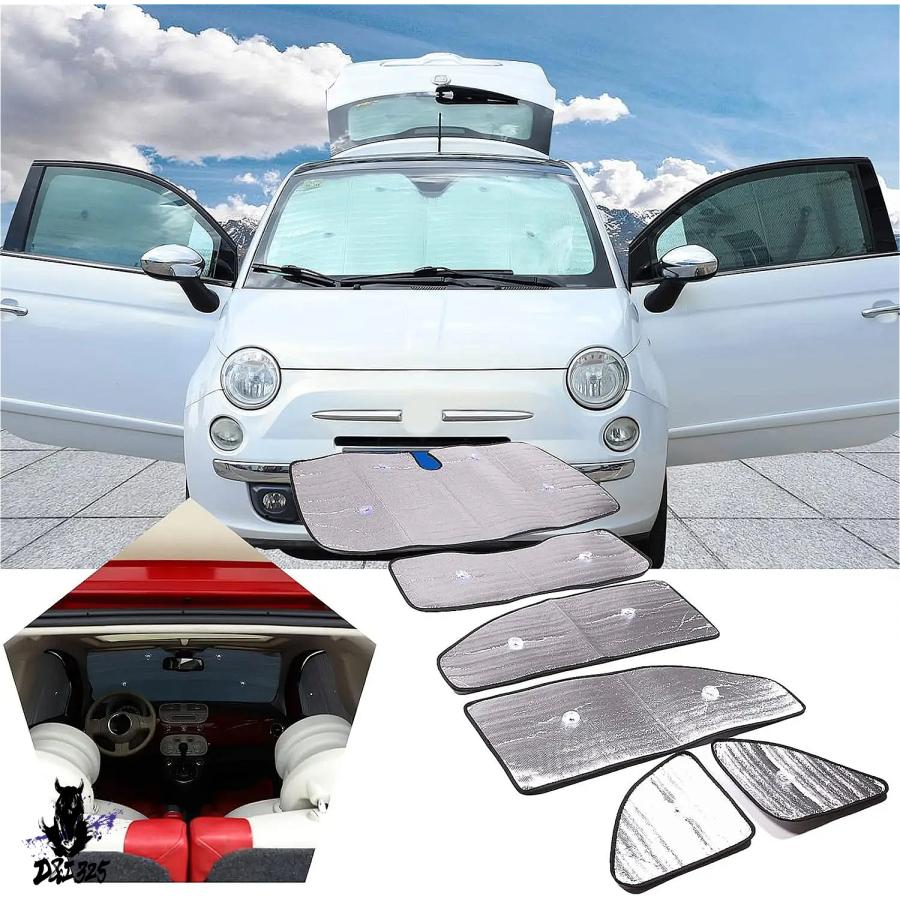 ABARTH フィアット500 サンシェード フィアット アバルト ABARTH 500 500c 595 595c サンシェード 車