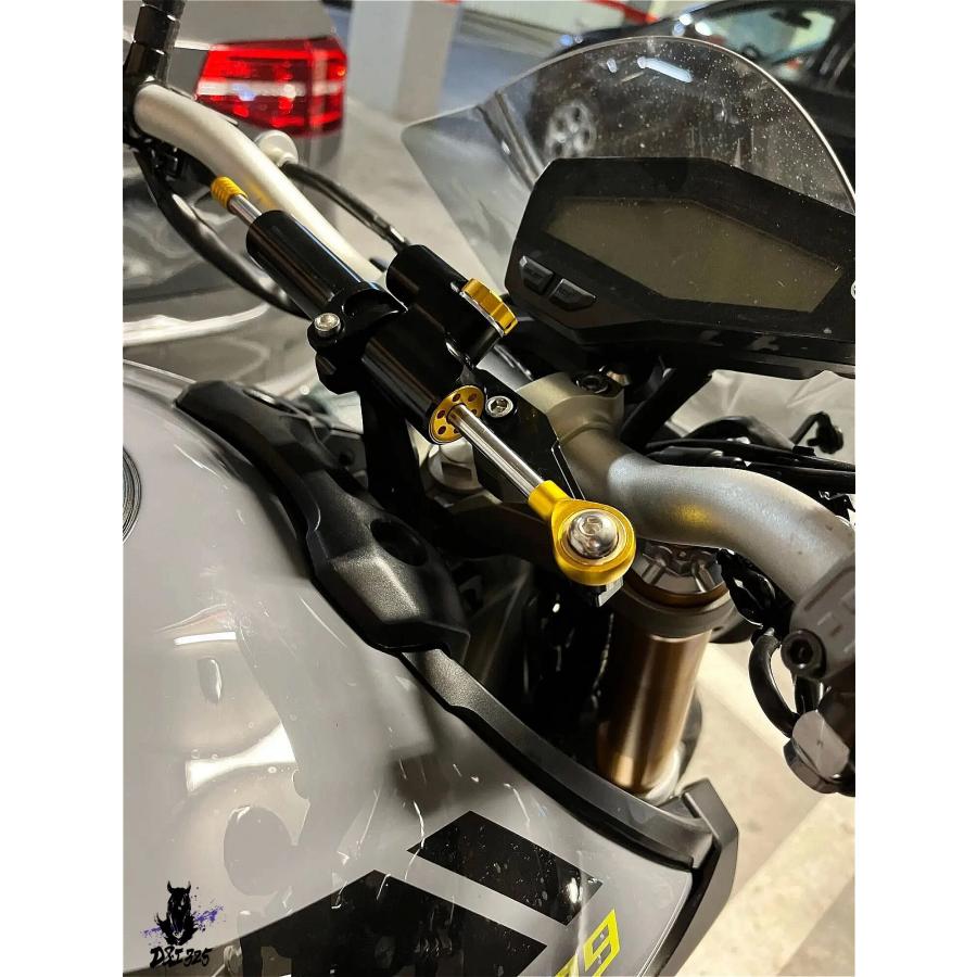 Genma ステアリングダンパーポストブラケット ブラック CB650用
