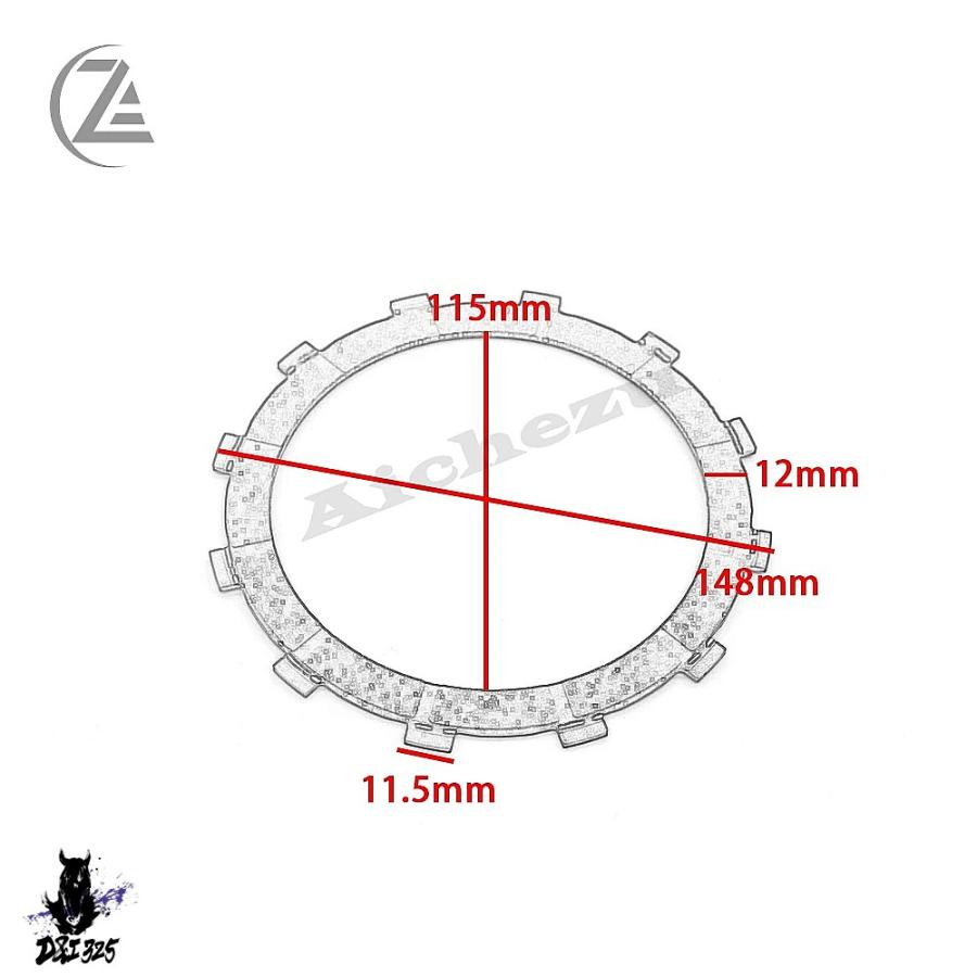 【互換品】 Aczドライ摩擦クラッチプレート - Ducati 7フォーティエイト 916 996 ST3-4 M900 S4 S4R DS1000 M1000 999 796 803 1098 1198 8フォーティエイト 7の画像