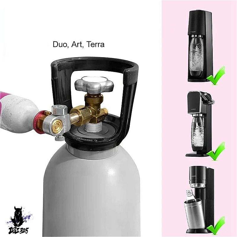 【互換品】 terra 3000psi圧力計 クイック接続 co2ボトル用 アダプター W21.8-14 Duo artco2交換 社外製_4