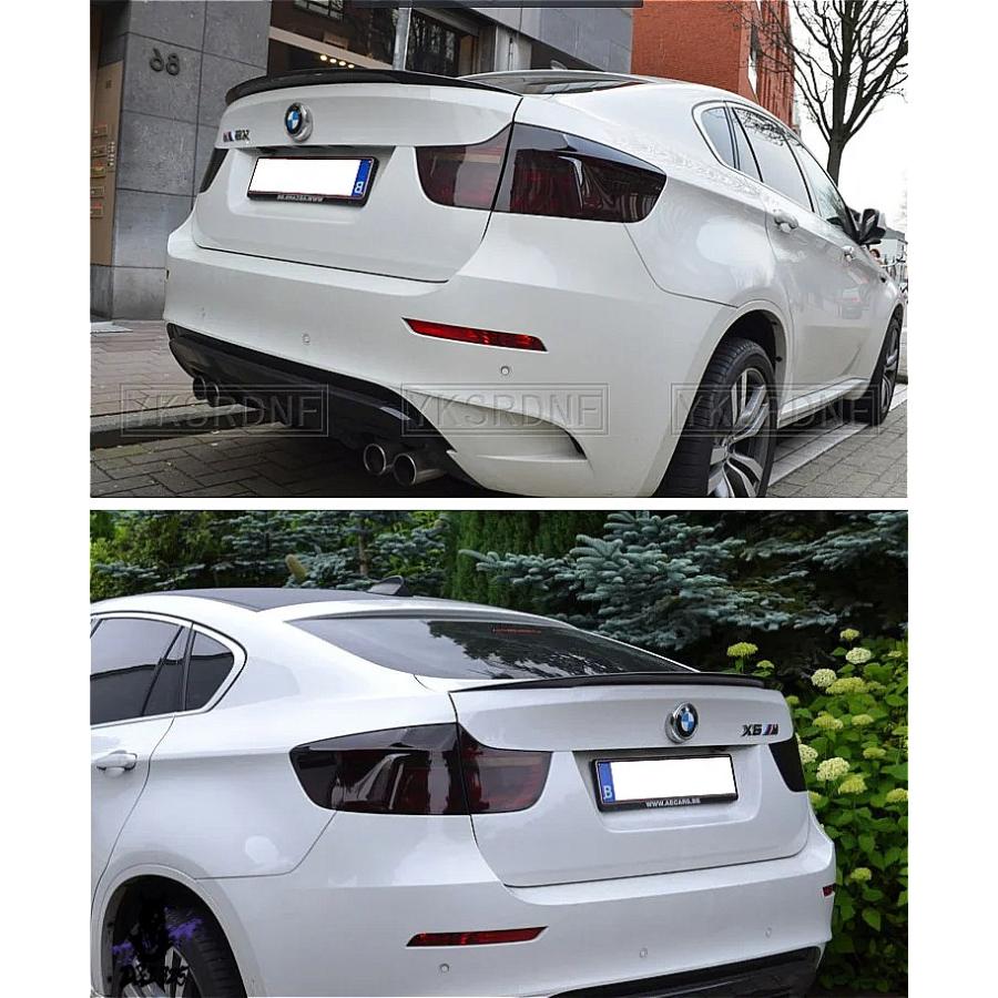 互換品】 BMW X6 E71用 カーボン製リアスポイラー トランクウィング 
