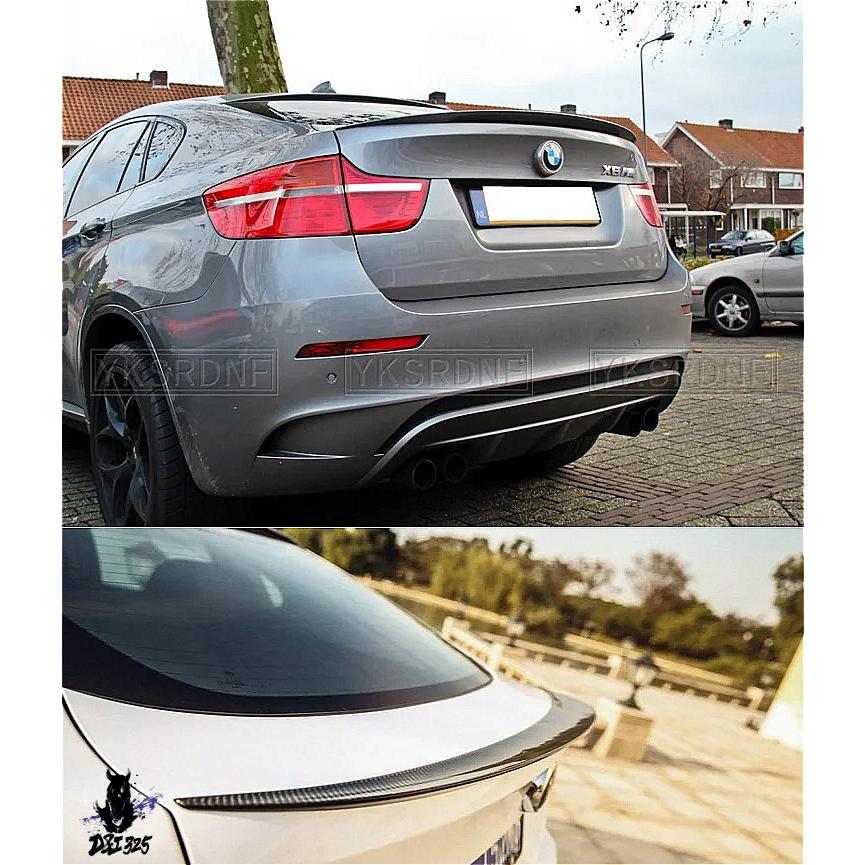 互換品】 BMW X6 E71用 カーボン製リアスポイラー トランクウィング 