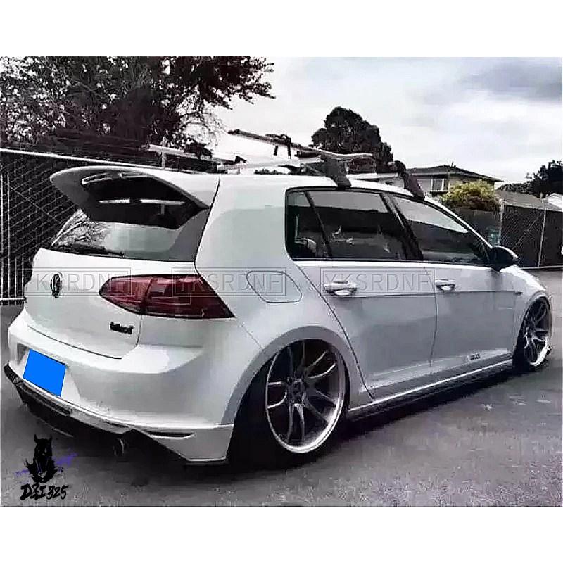 互換品】 VW ゴルフ7 7.5 GTI R用 カーボンリアルーフスポイラー 2014