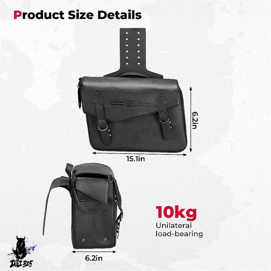 【互換品】 スタートラベルキャリア収納バッグパック ハーレーダビッドソン ソフテイルダイナ V 汎用防水バイクサイドサドルバッグ KEMITOUR 社外製の画像