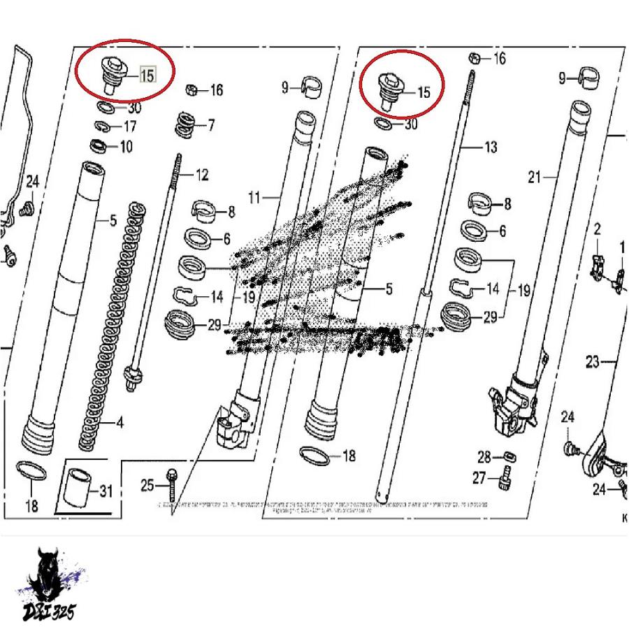 互換品】 ホンダ CRF250L M RLラリーABS 20122023用 フロントフォーク