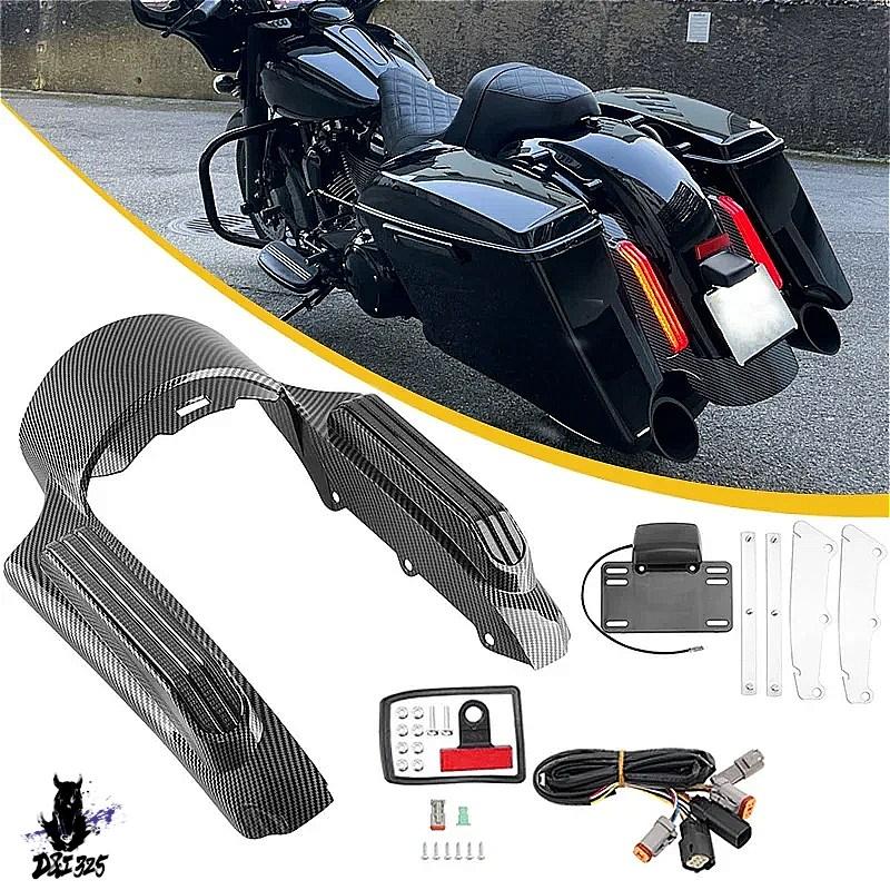 【互換品】 ハーレーダビッドソン Touring Electra Street Glide FLTRX14用 バイクリアフェンダーシステム延長ライト CVO 社外製の画像