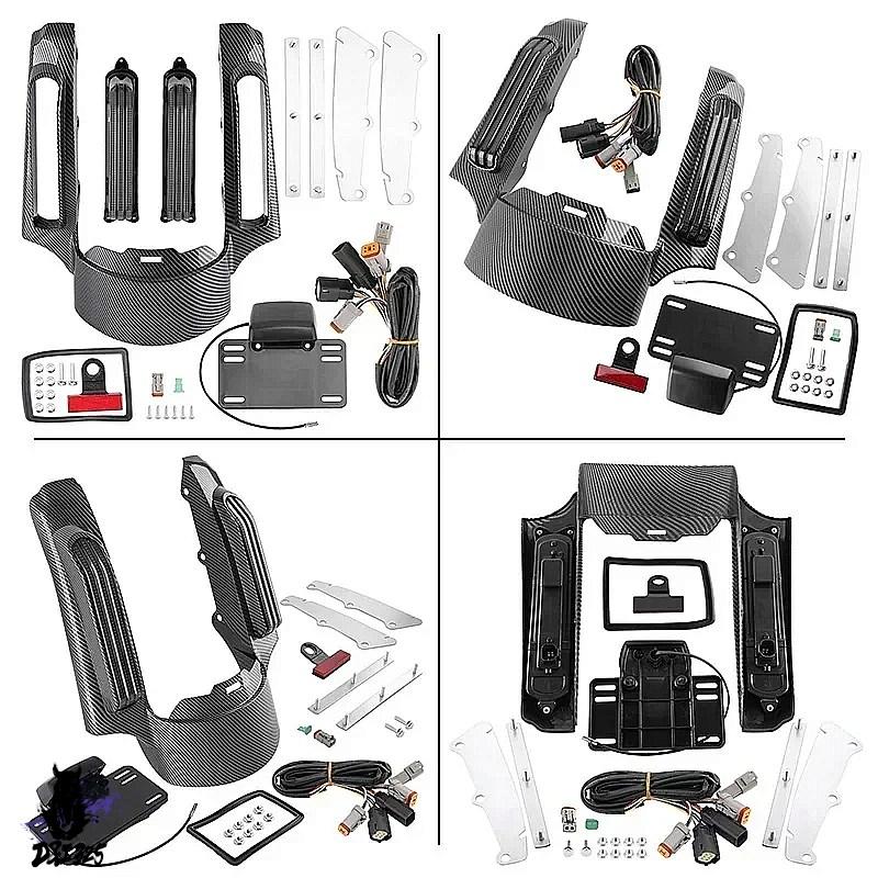 【互換品】 ハーレーダビッドソン Touring Electra Street Glide FLTRX14用 バイクリアフェンダーシステム延長ライト CVO 社外製の画像