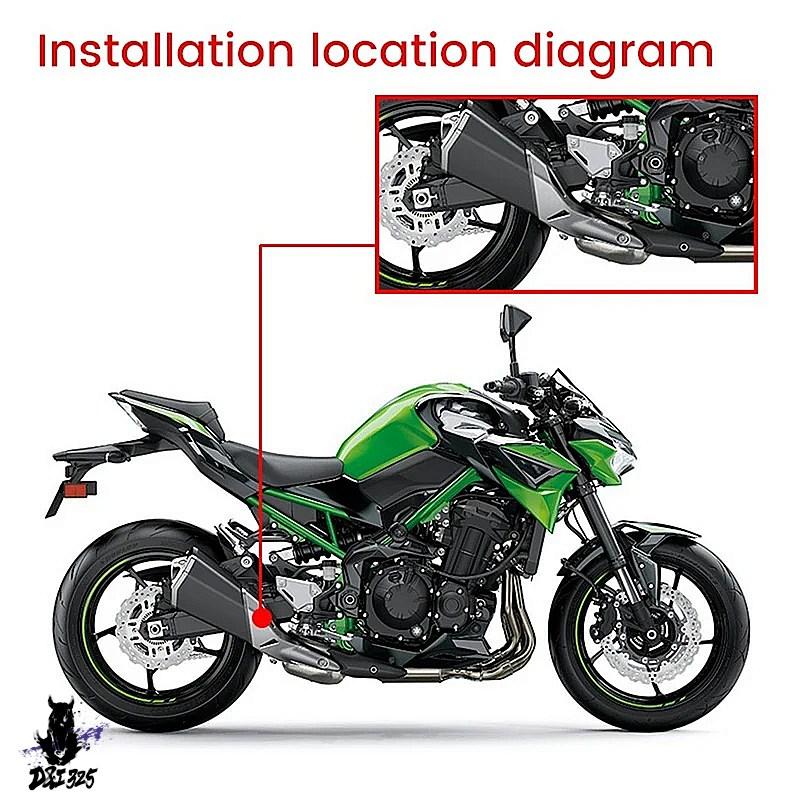 【互換品】 カワサキ Z900ニンジャ900用 カーボンエキゾーストパイプカバー 耐熱性 社外製_2