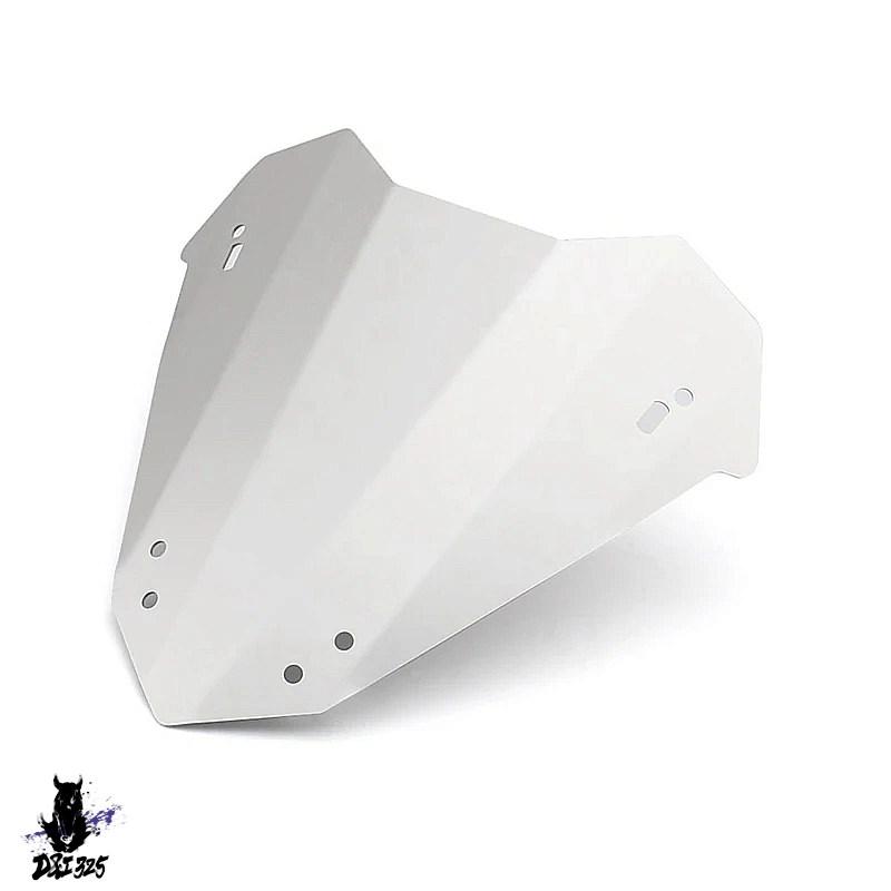【互換品】 2023ヤマハ XMAX 300 用 シルバー フロントガラスウィンドデフレクター 社外製_3
