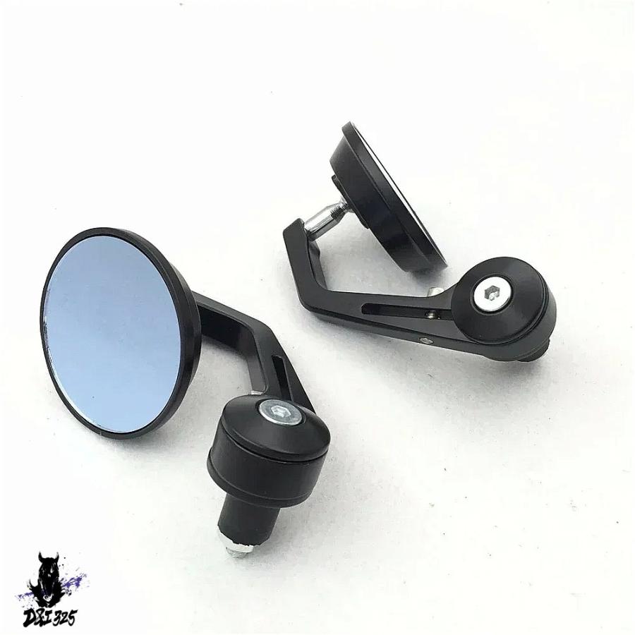 【互換品】 22mm用 ラウンドストリートバイクバーエンドミラー 互換品ホンダ カワサキ ハーレーダビッドソン インディアン KTM 社外製_2