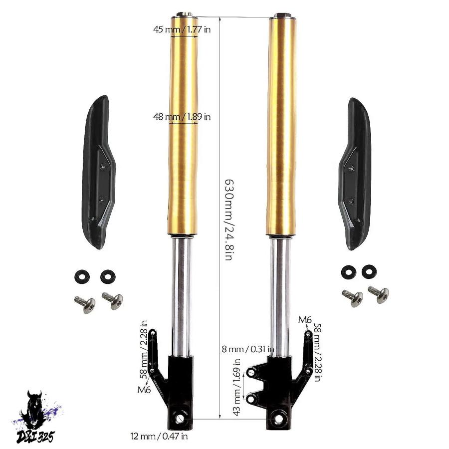 互換品】 バイク tdproフロントフォーク トリプルcrf50 kx60 60 10014