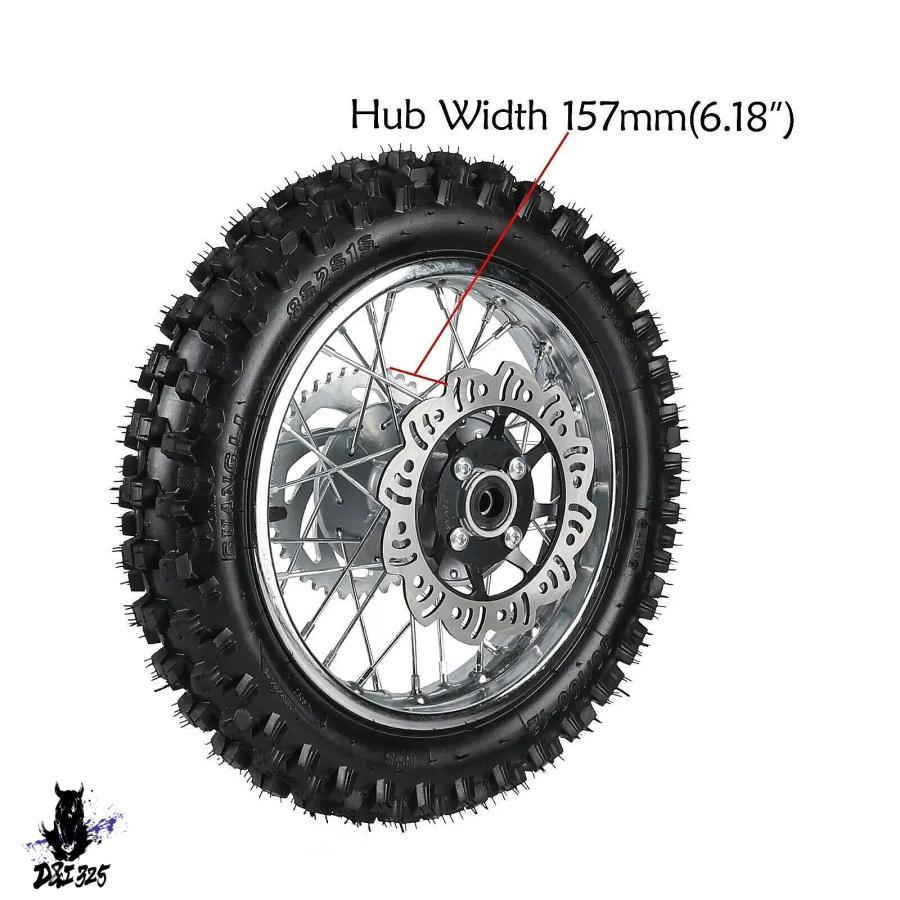 互換品】 KX65 14インチフロントリアホイール DRZ110 12インチリア 